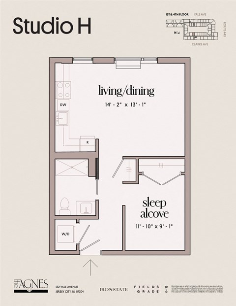 the studio h floor plan